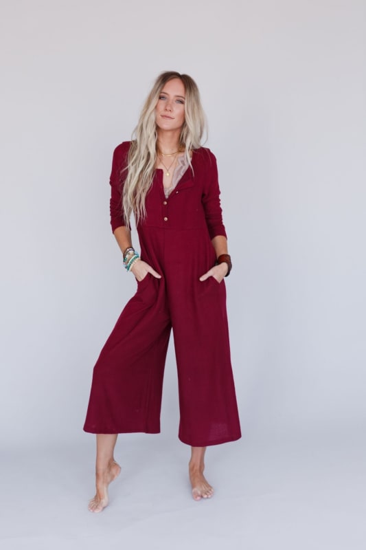 All Day Wide Leg Button Down Jumpsuit in Black – Envy Washmo