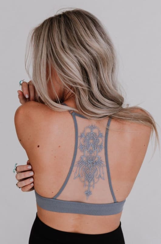 Hidden Hills Henna Mesh Tattoo Bralette, Curvy – Two Wild Roses