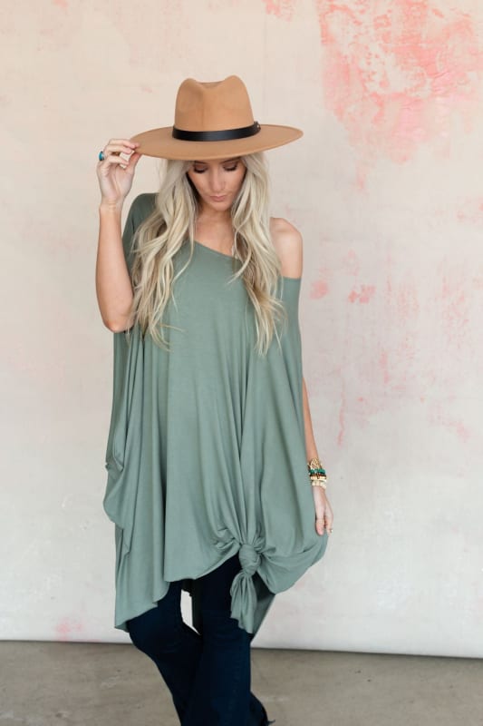 3BN The Wren Tunic - Sage  |  CORE  - Three Bird Nest