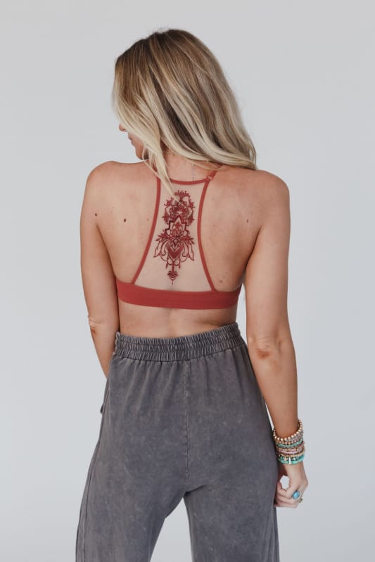 Tattoo Mesh Racerback Bralette – Joanie's Crafts, Gifts & Stained