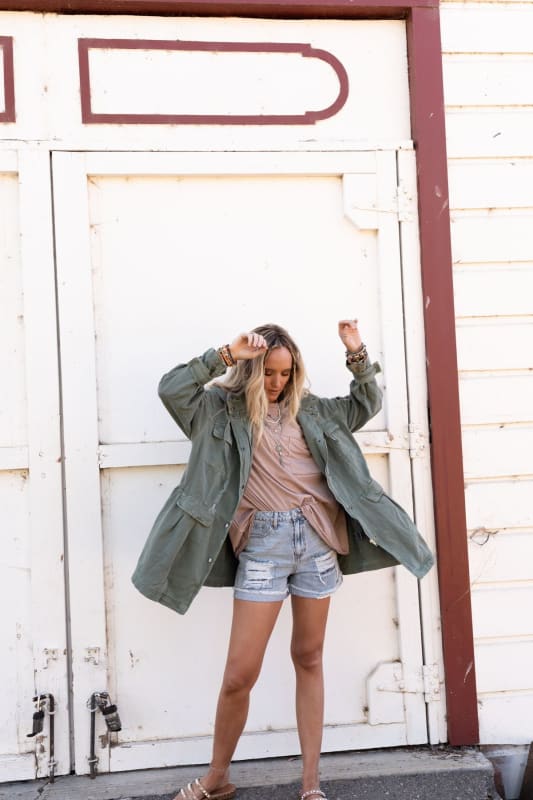 Layers On Layers Perfect Boho Parka - Olive | Three Bird Nest