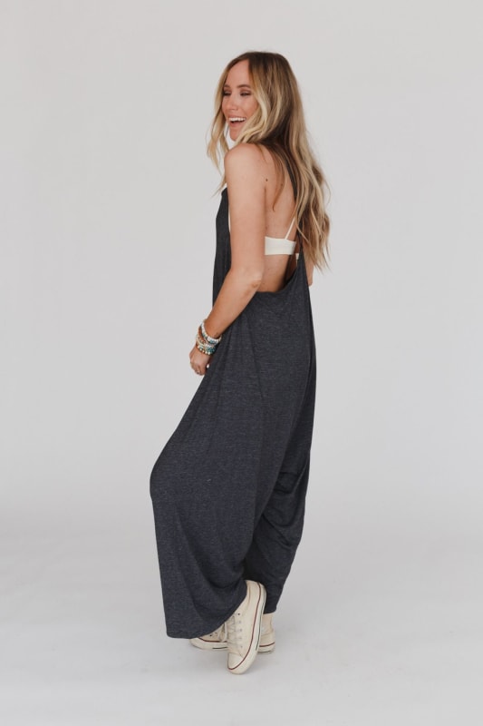 The Perfect Harem Jumpsuit Heather Gray