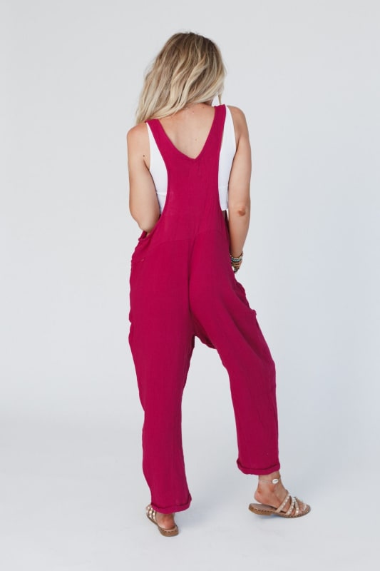 Terra Oversized Jumpsuit - Plum